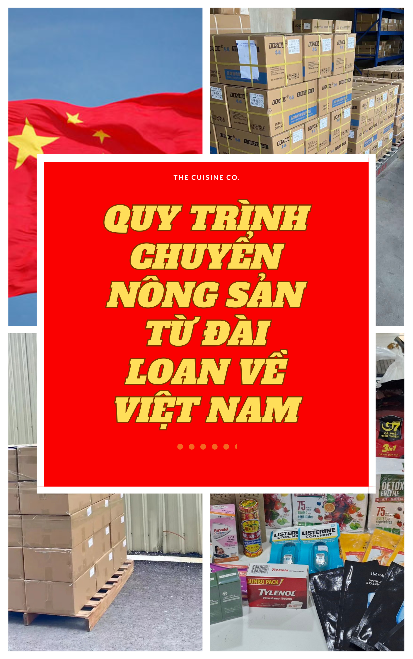 Quy trình vận chuyển nông sản từ Đài Loan về Việt Nam