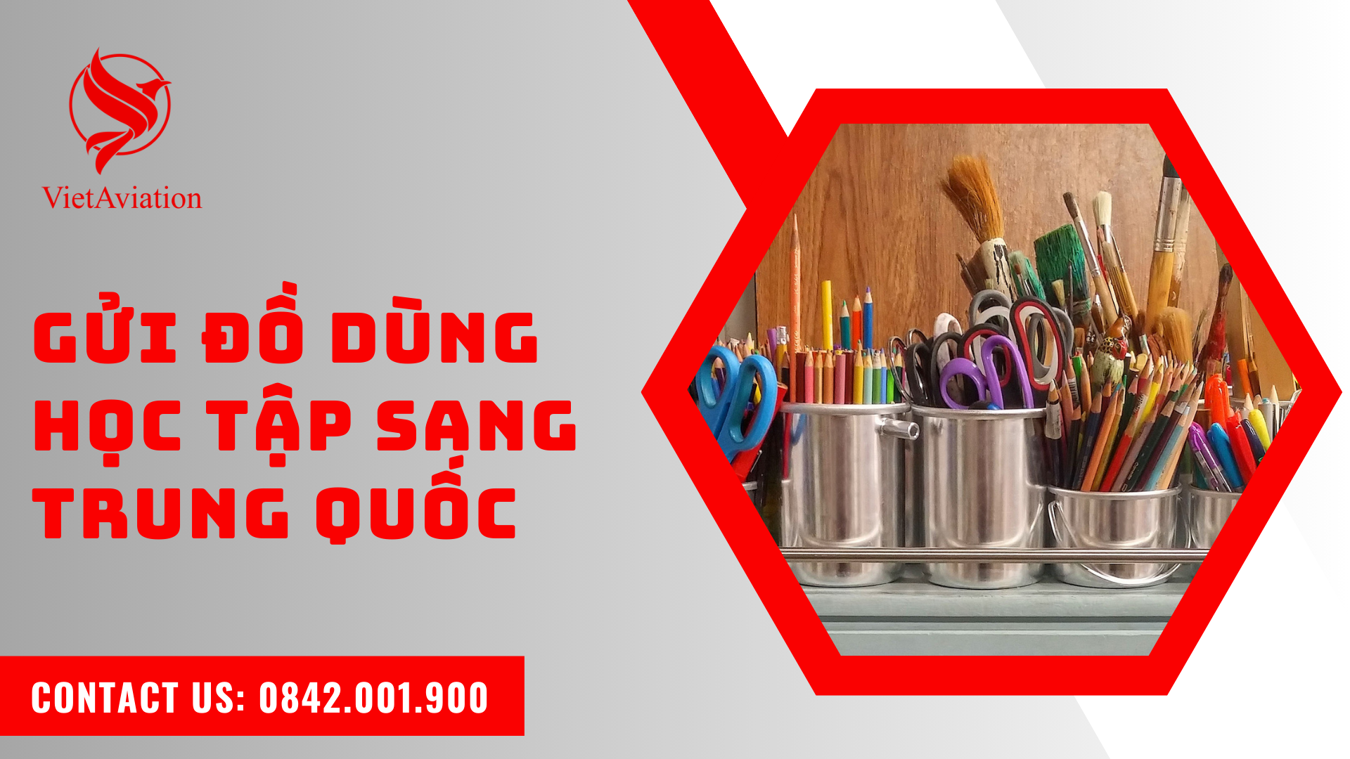 Gửi đồ dùng học tập sang Trung Quốc