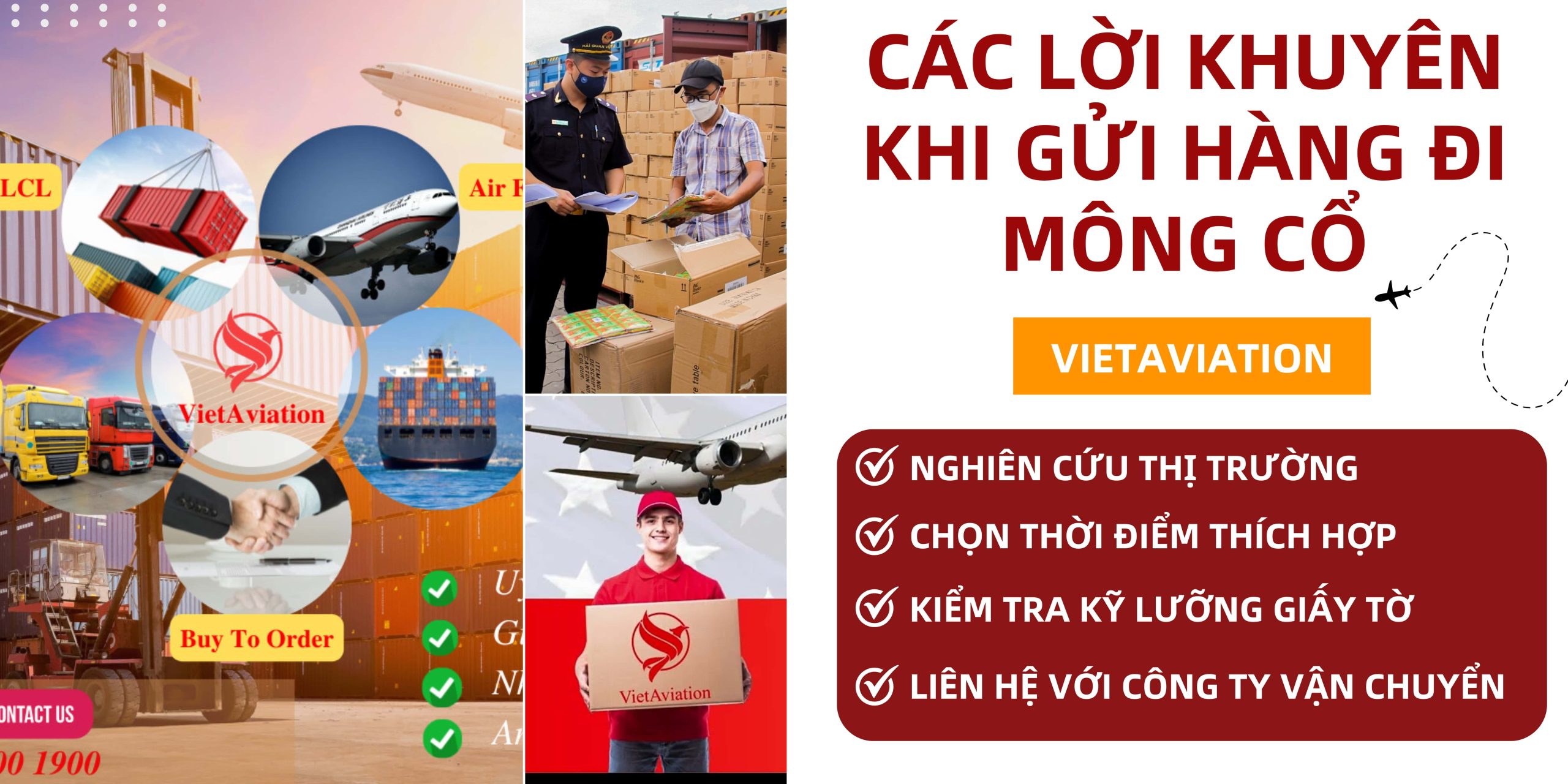 Các lời khuyên khi gửi hàng đi Mông Cổ