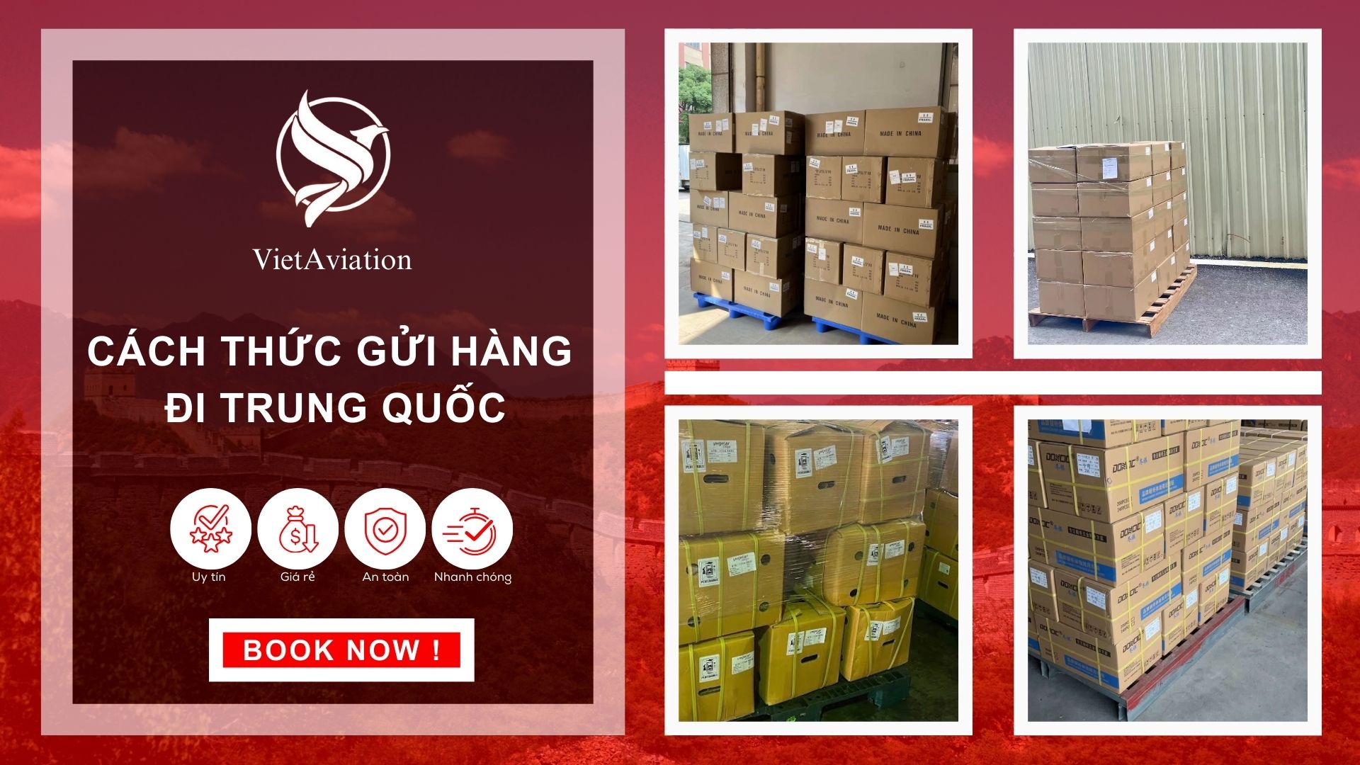 Cách thức gửi hàng đi Trung Quốc