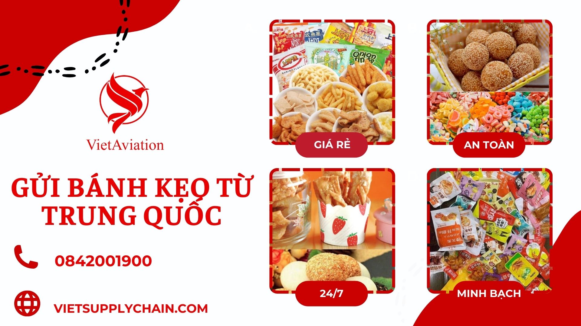 Dịch vụ gửi bánh kẹo từ Trung Quốc về Việt Nam