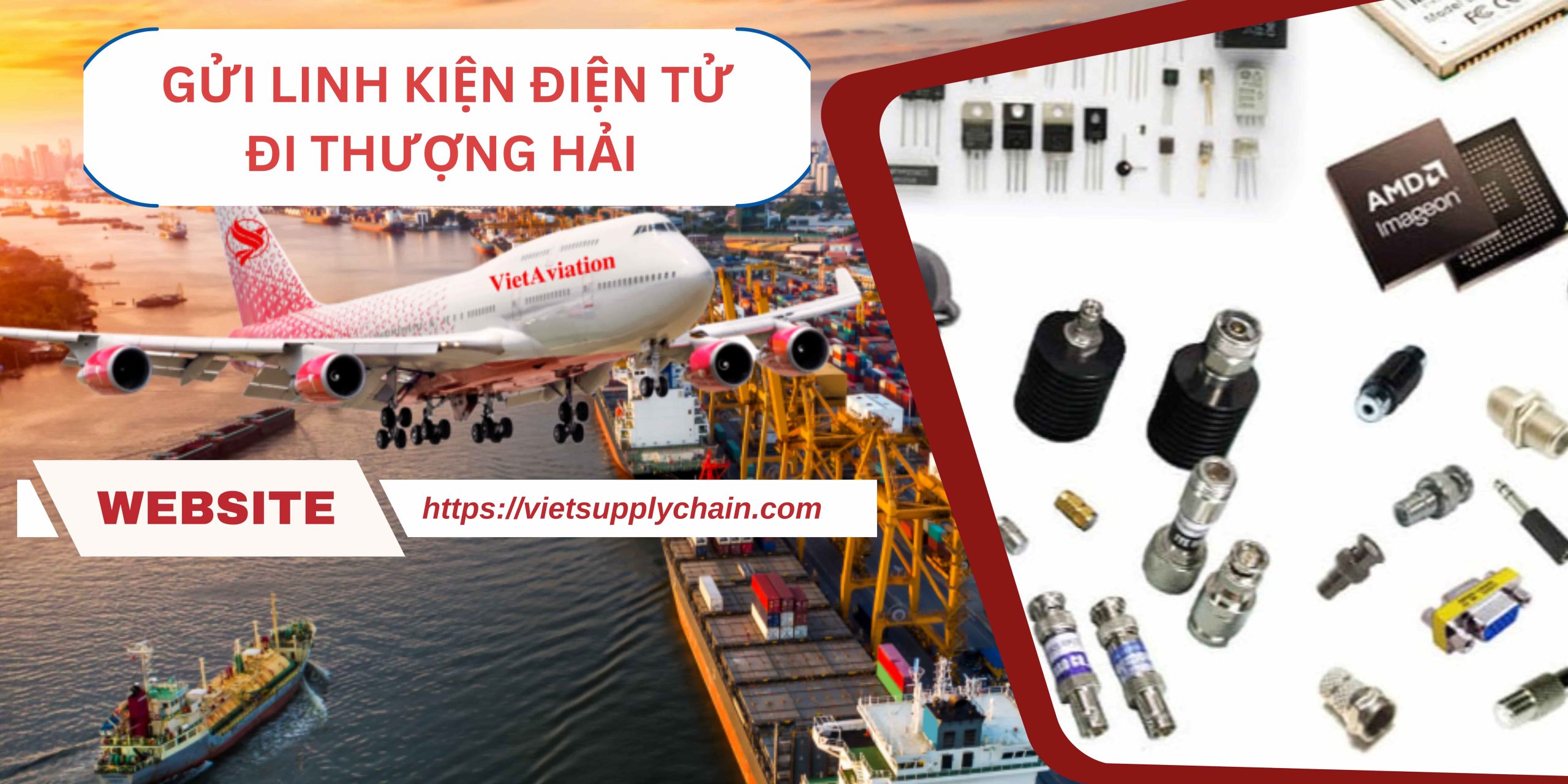 Gửi linh kiện điện tử đi Thượng Hải tại VietAviation