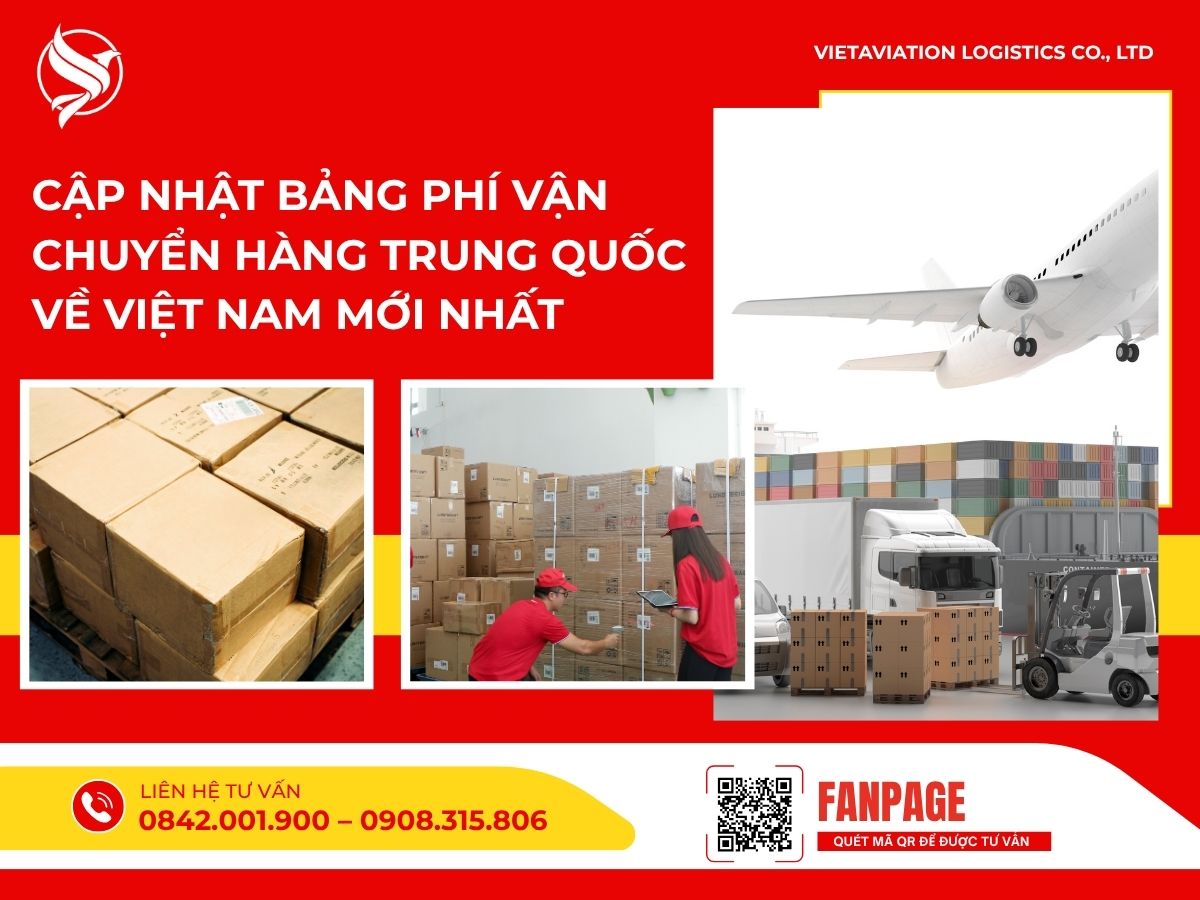 Bảng giá dịch vụ vận chuyển hàng Trung Quốc về Việt Nam tại Vietsupplychain Logistics