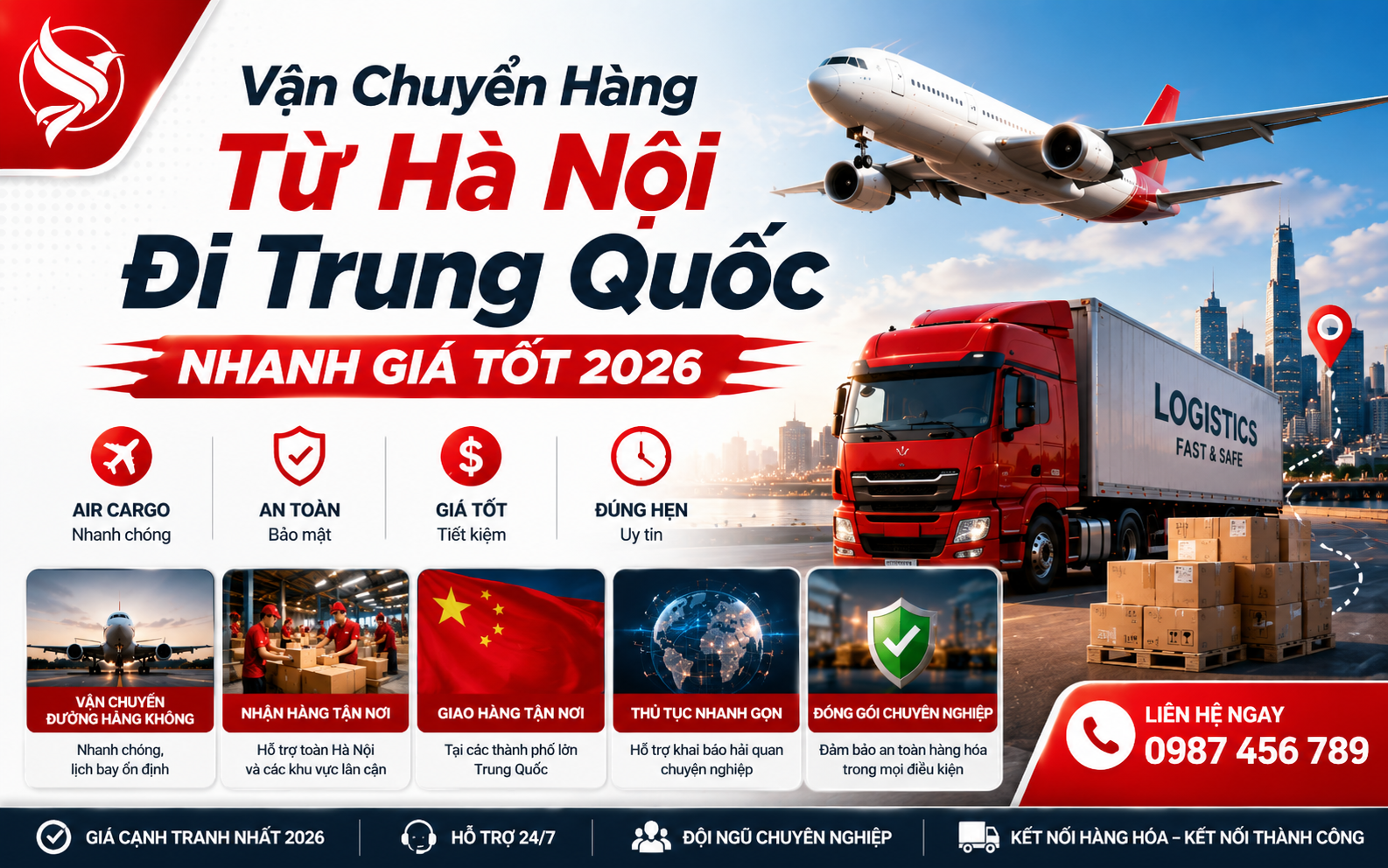 Vận chuyển hàng từ Hà Nội đi Trung Quốc