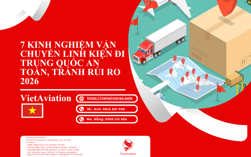 Vận Chuyển Linh Kiện Đi Trung Quốc