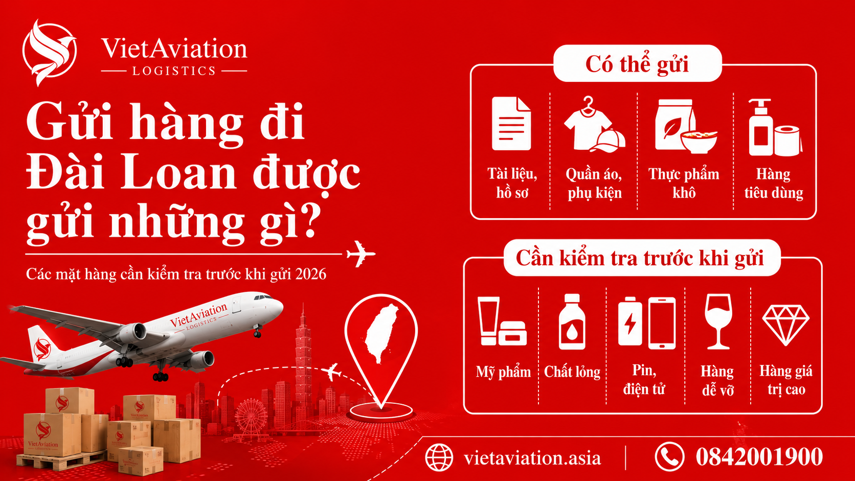 Gửi hàng đi Đài Loan